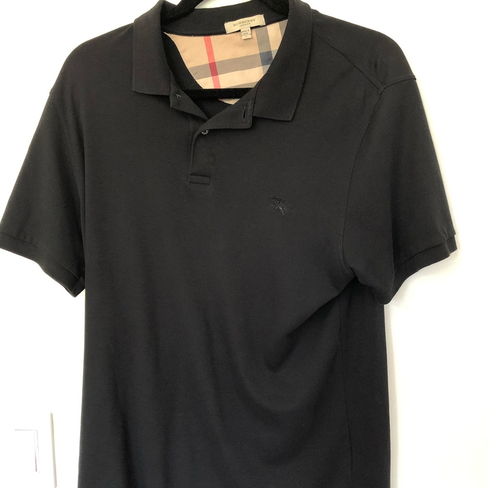 Burberry Black Polo Shirt